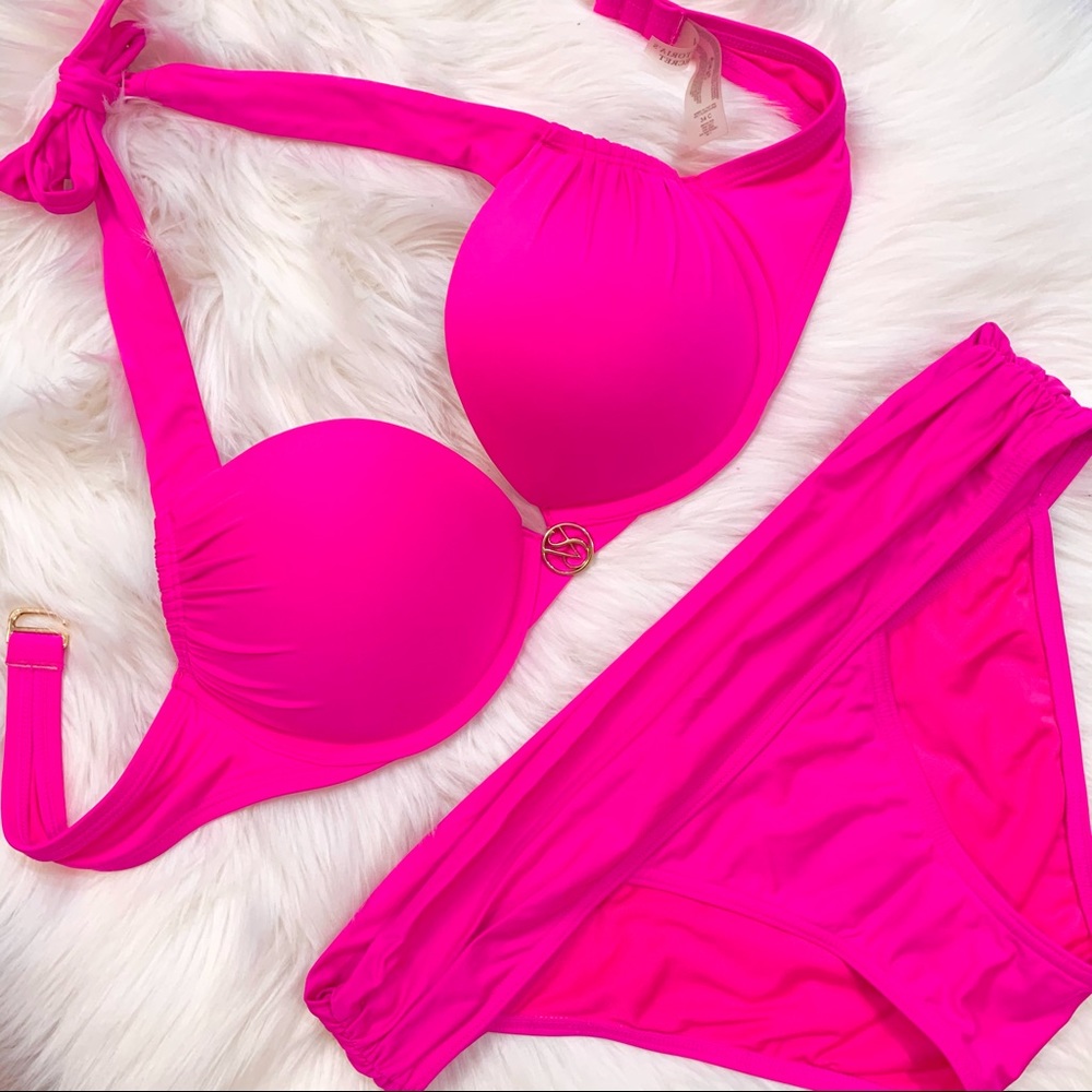 34B & 36B Vs Victoria’s Secret Bombshell Miraculous Adds-2Cups Bikini Swim 2pcs - Picture 2 of 16
